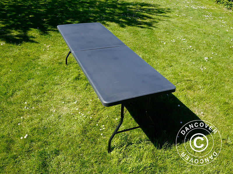 Sammenleggbart bord 240x76x74cm, Svart (25 stk.) - Image 16