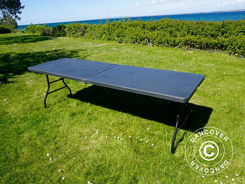 Sammenleggbart bord 240x76x74cm, Svart (25 stk.) - Image 18