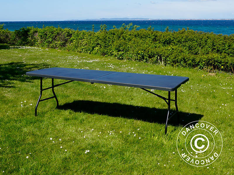 Sammenleggbart bord 240x76x74cm, Svart (25 stk.) - Image 23