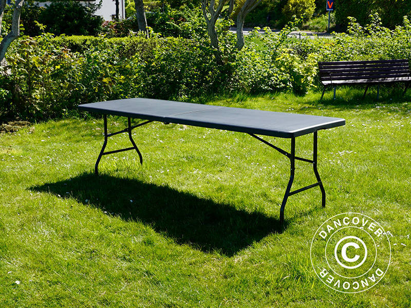 Sammenleggbart bord 240x76x74cm, Svart (25 stk.) - Image 25