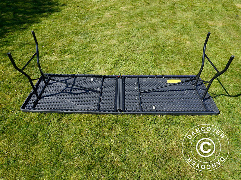 Sammenleggbart bord 240x76x74cm, Svart (25 stk.) - Image 28