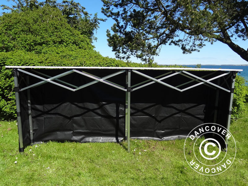 Sidepanel for FleXtents PRO klappbord, 3m, Svart - Image 4