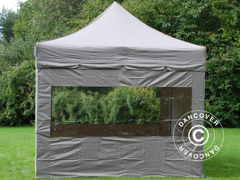 Sidevegg Sett for Quick-up telt FleXtents 3x6m, Latte - Image 3
