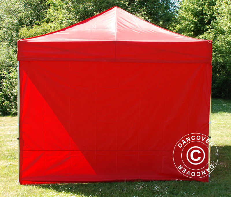 Sidevegg Sett for Quick-up telt FleXtents 3x6m, Rød - Image 5