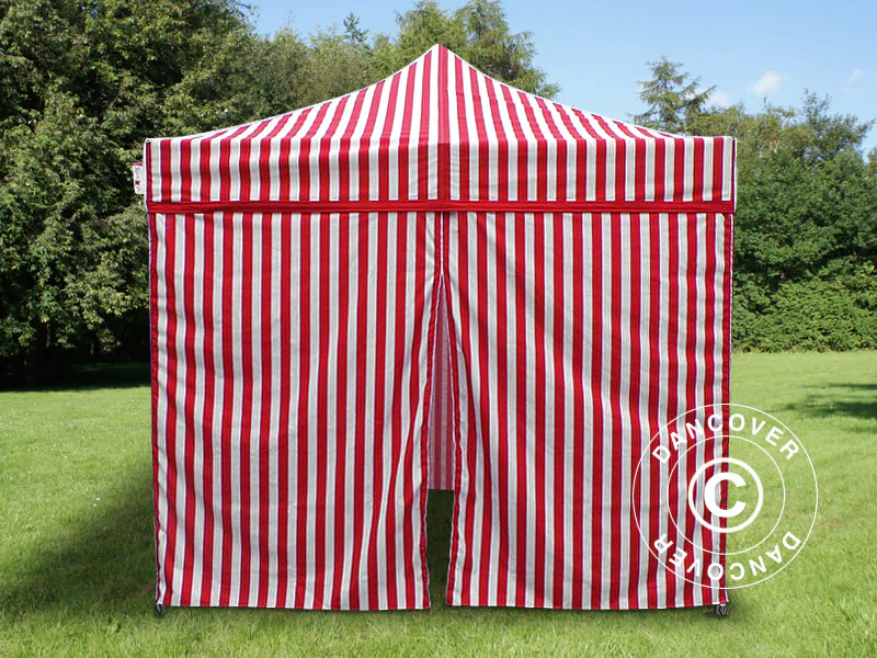 Sidevegg Sett for Quick-up telt FleXtents 3x6m, Stripet - Image 3