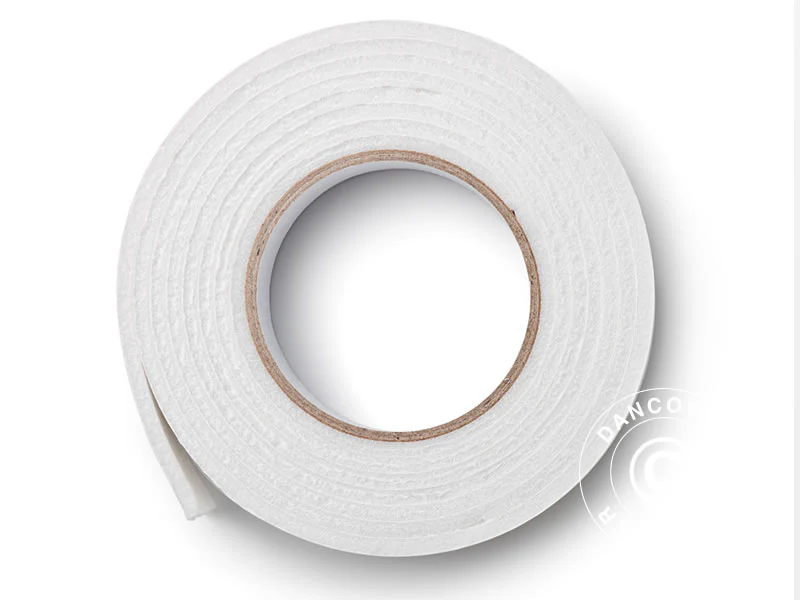 Skumtape for drivhus- og lagringstrekk, 5m, Hvit