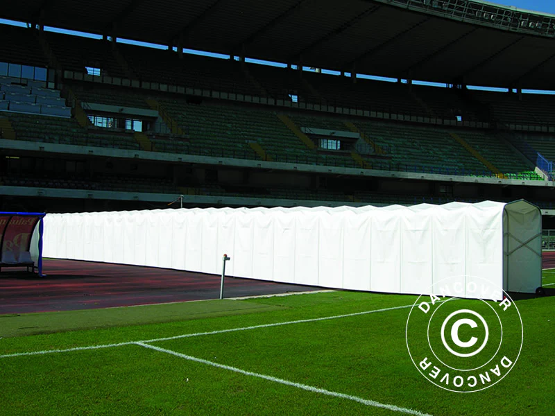 Stadiontunnel, kan sammenfoldes, 2x10,3x2,2m, Hvit - Image 2