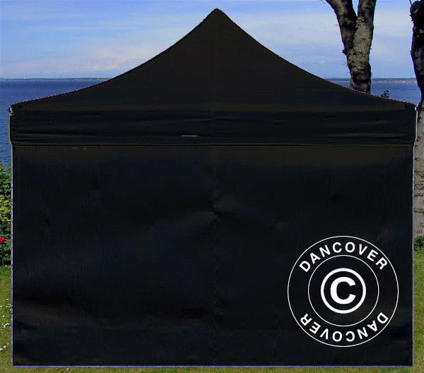Standard sidevegg for FleXtents, 4m, Svart - Image 3