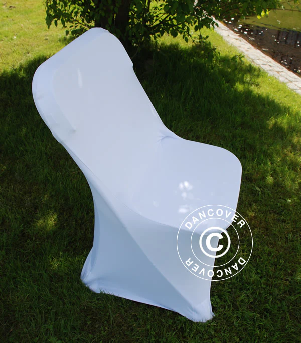 Stol dekker med stretch 44x44x80cm, Hvit (1 stk.) - Image 10