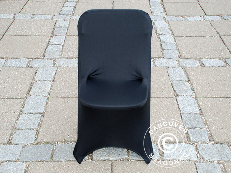Stol dekker med stretch 44x44x80cm, Svart (1 stk.) - Image 6