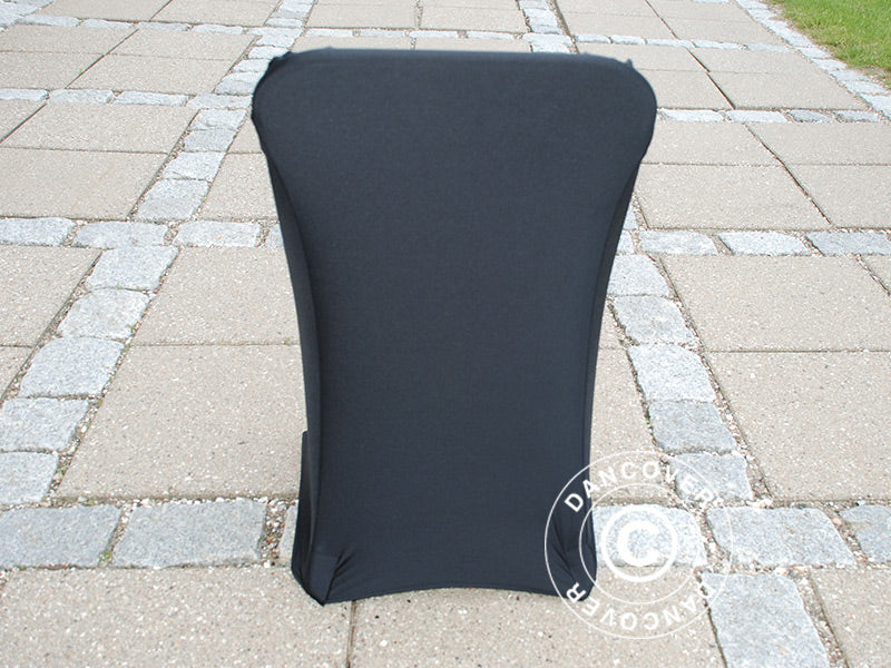 Stol dekker med stretch 44x44x80cm, Svart (10 stk.) - Image 7