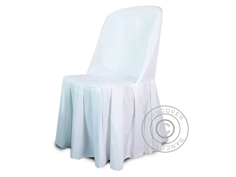 Stol trekk til 48x43x89cm klappstol, Hvit - Image 2