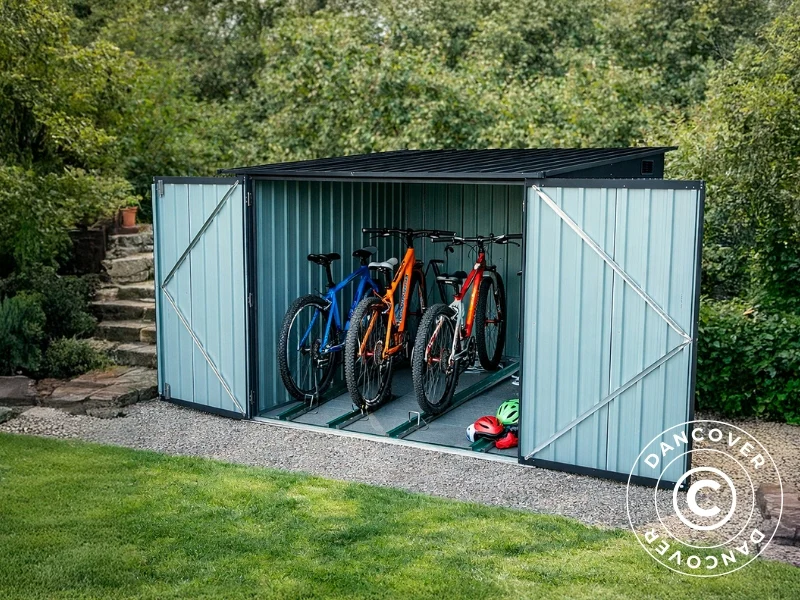 Sykkelskur 2,06x2,04x1,63m, 4,2m2, ProShed®, Antrasitt - Image 2