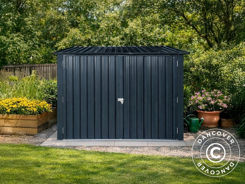 Sykkelskur 2,06x2,04x1,63m, 4,2m2, ProShed®, Antrasitt - Image 5