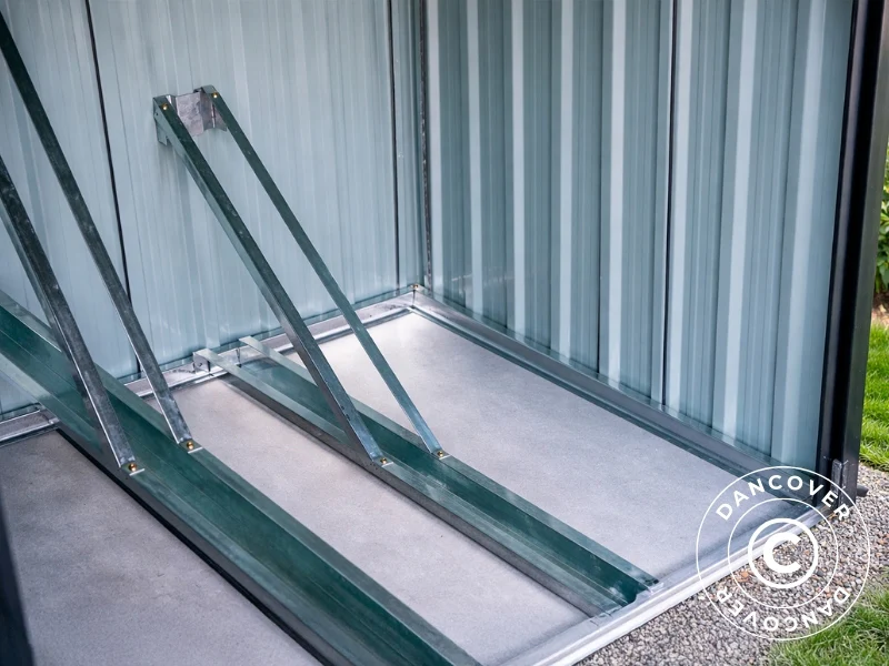Sykkelskur 2,06x2,04x1,63m, 4,2m2, ProShed®, Antrasitt - Image 6