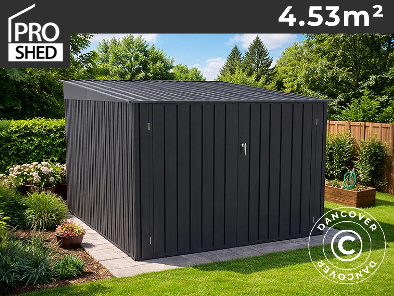 Sykkelskur 2,09x2,17x1,65m, ProShed®, 4,53m2, Antrasitt