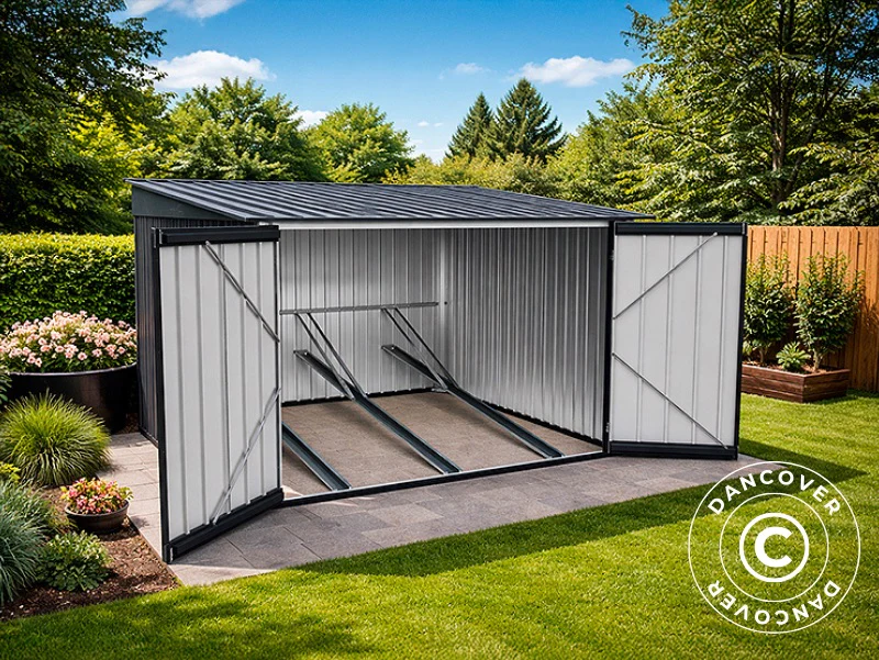 Sykkelskur 2,09x2,17x1,65m, ProShed®, 4,53m2, Antrasitt - Image 6