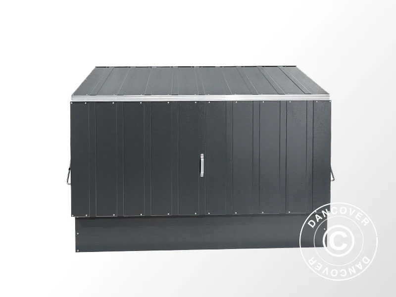 Sykkelskur, Bicycle Storage Box, Trimetals ,1,96x0,89x1,33m, 1,74m², Antrasitt - Image 9