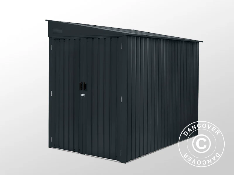 Sykkelskur i metall (motorsykler/sykler), 1,7x2,49x2,03m, 4,25m², Antrasitt - Image 4