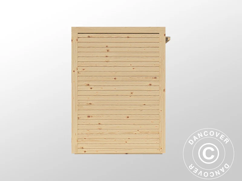 Sykkelskur i tre, Bertilo Box Bike, 2,07x1,03x1,43m, 2,1m², Naturlig - Image 5