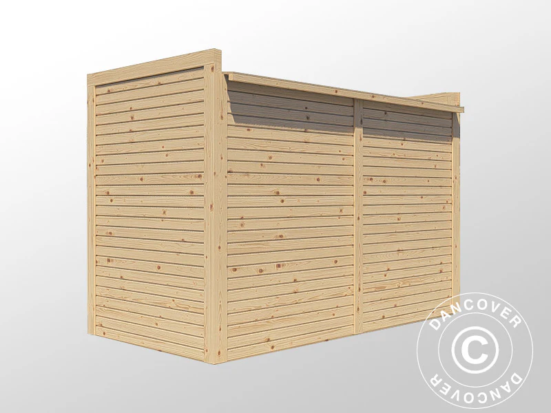 Sykkelskur i tre, Bertilo Box Bike, 2,07x1,03x1,43m, 2,1m², Naturlig - Image 6