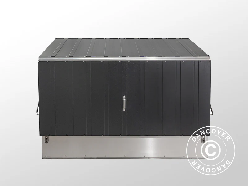 Sykkelskur med rampe, Protect-a-Cycle, Trimetals, 1,96x0,89x1,33m, 1,74m², Antrasitt - Image 9