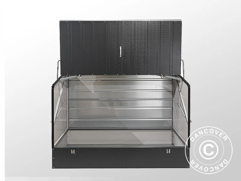 Sykkelskur, Protect-a-Cycle, Trimetals, 1,96x0,89x1,33m, 1,74m², Antrasitt - Image 7