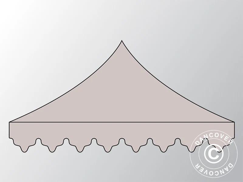 Takduk "Morocco" for Quick-up telt FleXtents 4x8m, Latte