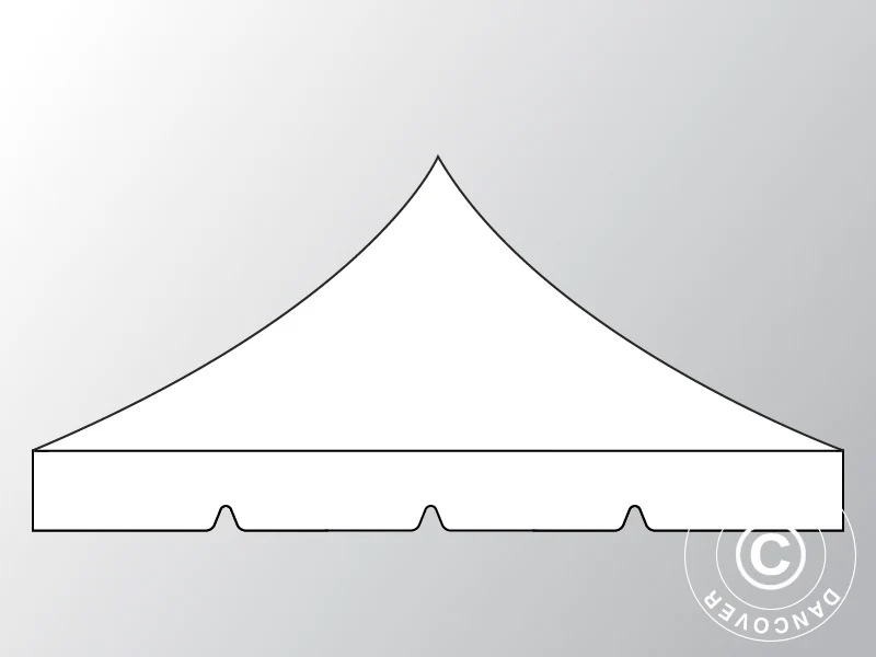 Takduk "Peaked" for Quick-up telt FleXtents 3x6m, Hvit