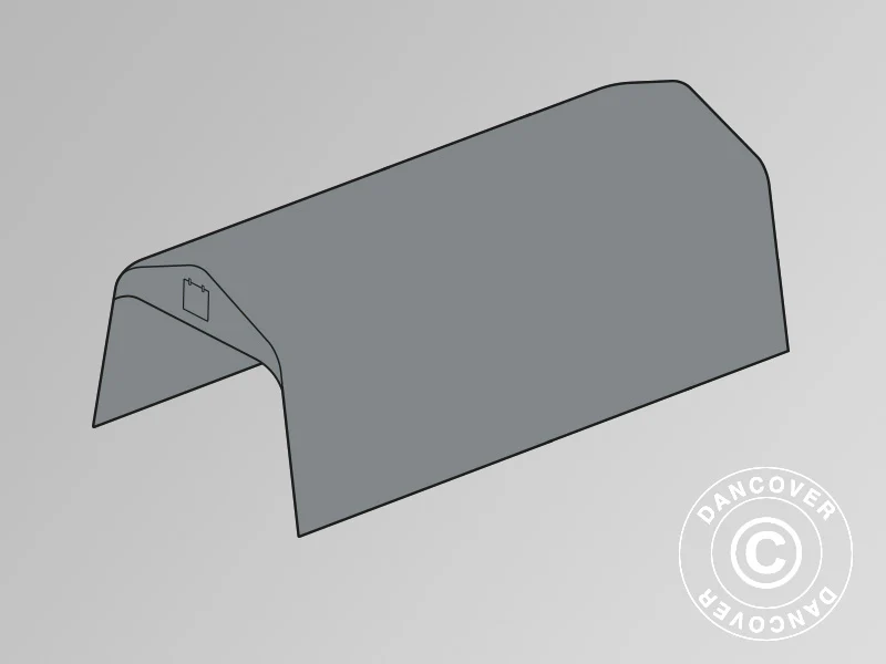 Takduk til Garasjetelt PRO 3,6x8,4m PE, grå