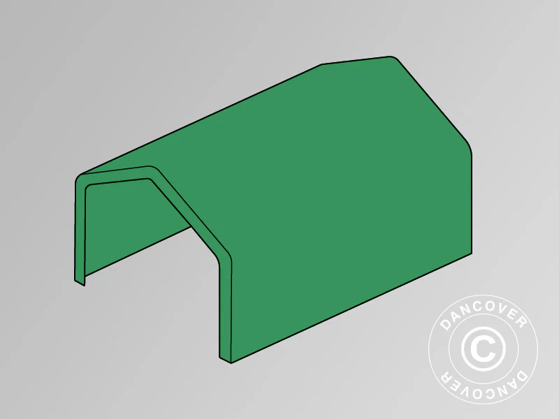 Takduk til Lagertelt PRO 8x12m PVC, grønn