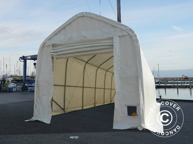 Telthall Oceancover 5,5x15x4,1x5,3m, PE, Hvit - Image 10