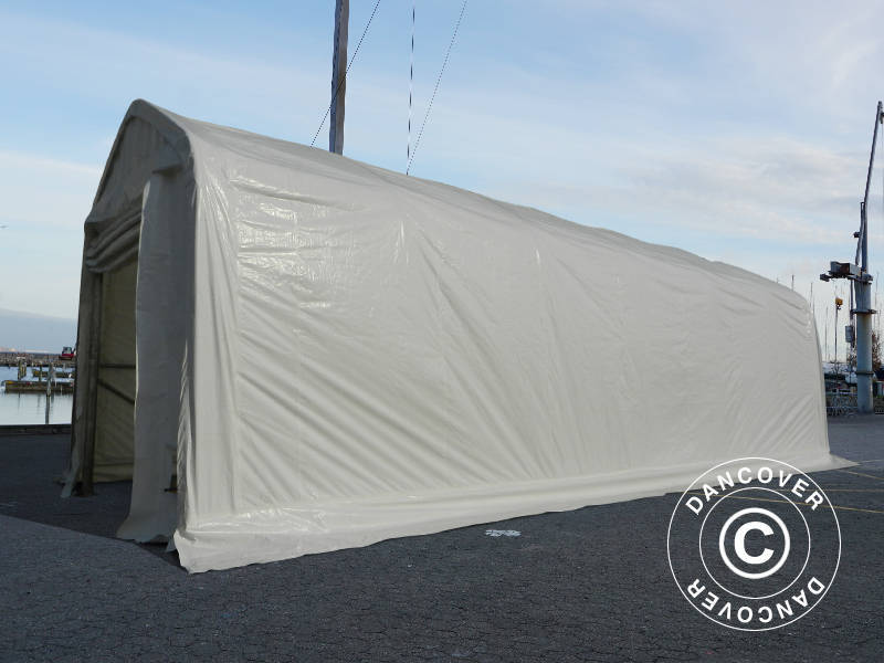 Telthall Oceancover 5,5x15x4,1x5,3m, PE, Hvit - Image 13