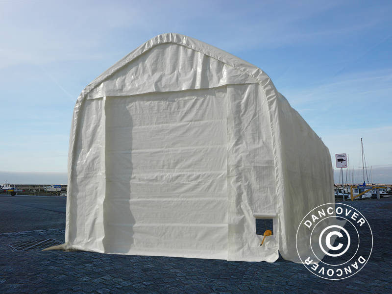 Telthall Oceancover 5,5x15x4,1x5,3m, PE, Hvit - Image 14