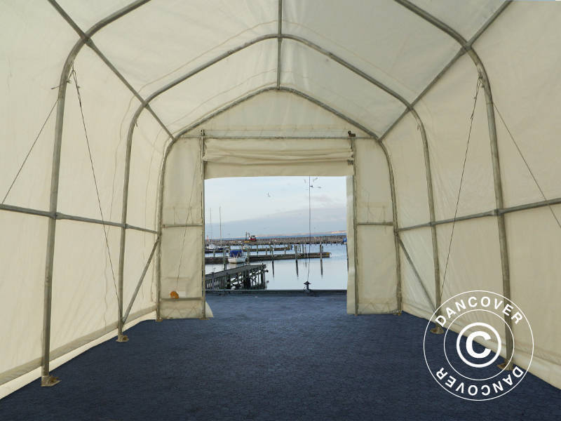 Telthall Oceancover 5,5x15x4,1x5,3m, PE, Hvit - Image 17