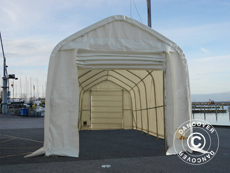 Telthall Oceancover 5,5x15x4,1x5,3m, PE, Hvit - Image 18