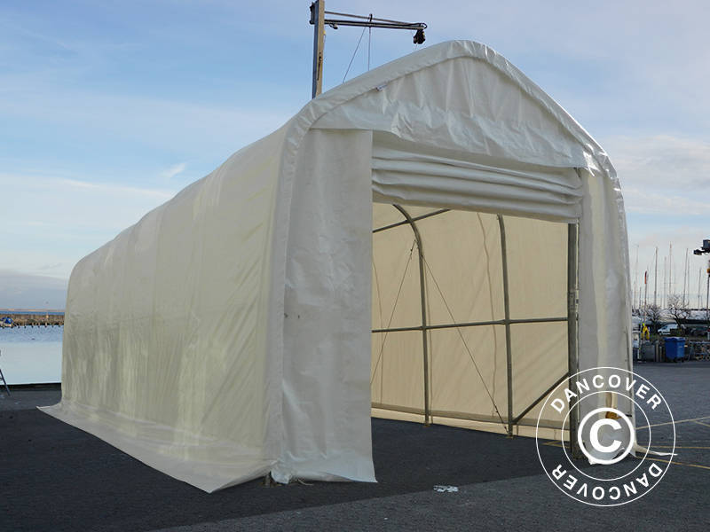 Telthall Oceancover 5,5x15x4,1x5,3m, PE, Hvit - Image 19