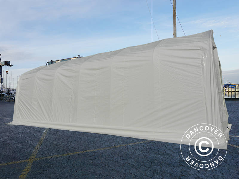 Telthall Oceancover 5,5x15x4,1x5,3m, PE, Hvit - Image 7