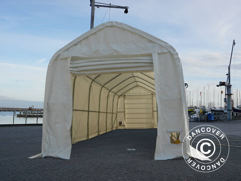 Telthall Oceancover 5,5x15x4,1x5,3m, PE, Hvit - Image 8