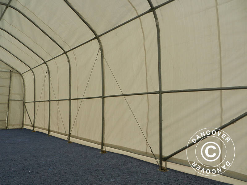 Telthall Oceancover 5,5x15x4,1x5,3m, PE, Hvit - Image 9