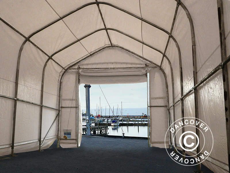Telthall Oceancover 5,5x15x4,1x5,3m, PVC, Hvit - Image 10