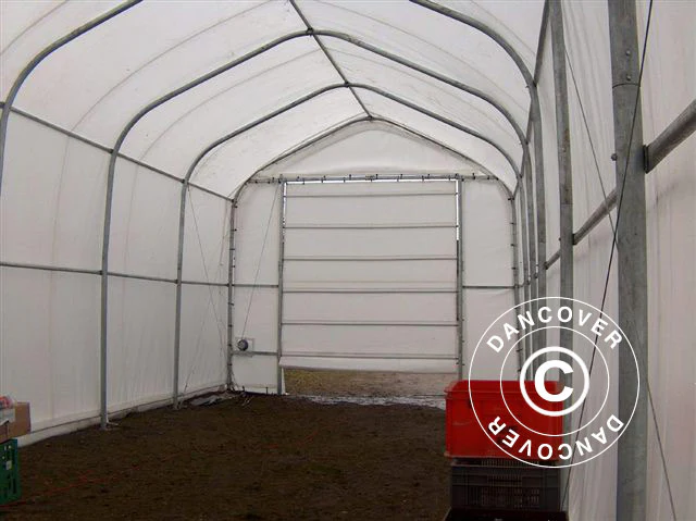 Telthall Oceancover 5,5x15x4,1x5,3m, PVC, Hvit - Image 12