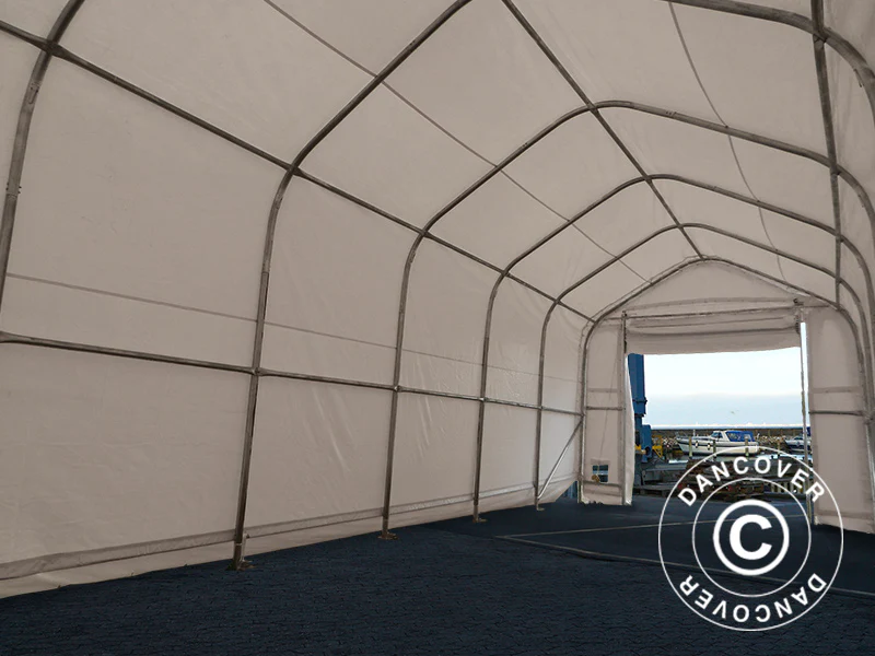 Telthall Oceancover 5,5x15x4,1x5,3m, PVC, Hvit - Image 6