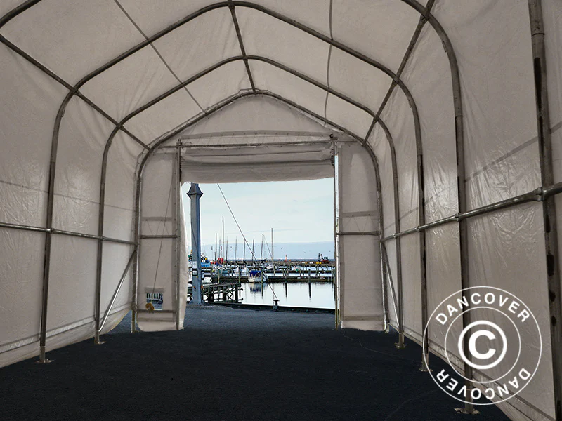 Telthall Oceancover 5,5x15x4,1x5,3m, PVC, Hvit - Image 7