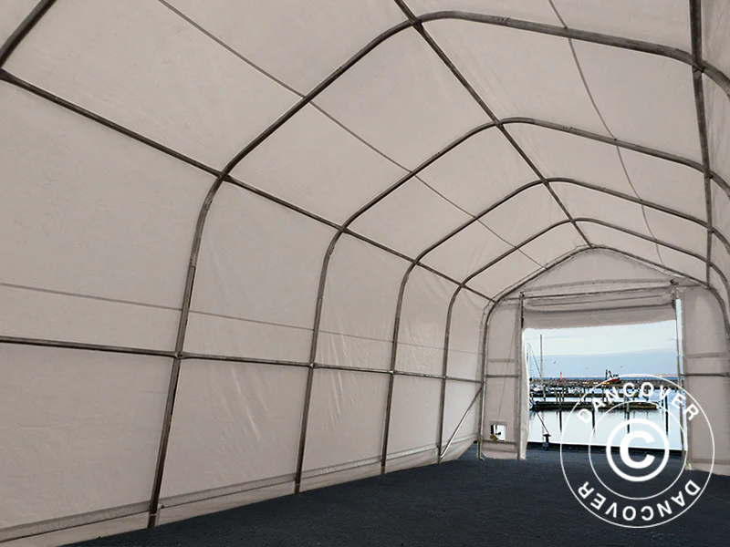 Telthall Oceancover 5,5x15x4,1x5,3m, PVC, Hvit - Image 9