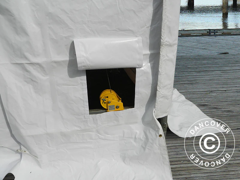 Telthall Oceancover 5,5x20x4,1x5,3m PVC, Hvit - Image 4