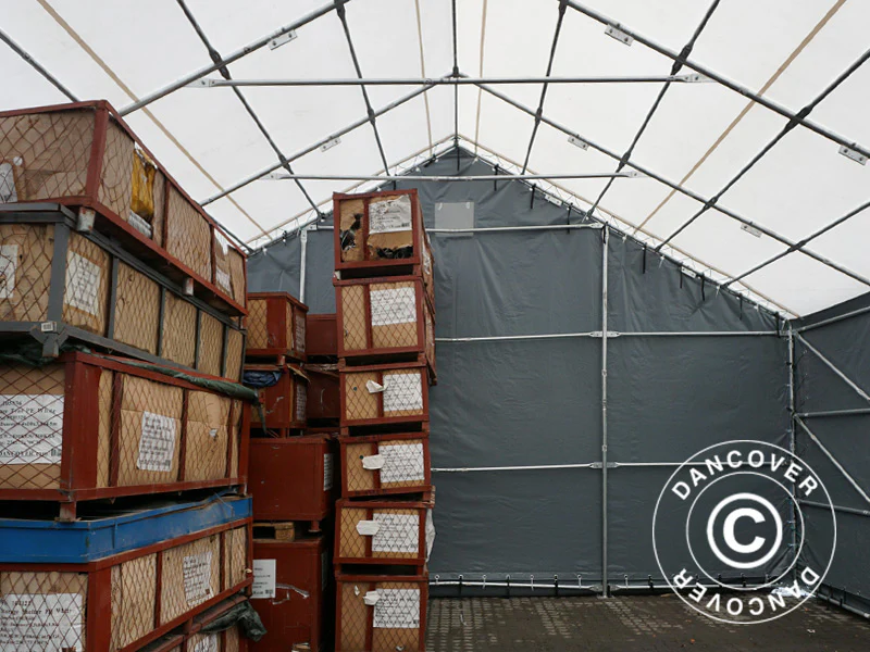 Telthall Titanium 7x7x2,5x4,2m, Hvit/Grå - Image 5