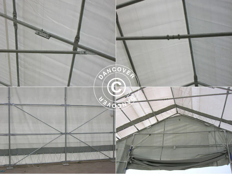 Telthall Titanium 8x27x3x5m, Hvit/Grå - Image 24