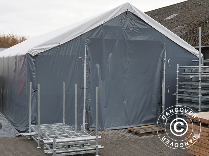 Telthall Titanium 8x27x3x5m, Hvit/Grå - Image 8