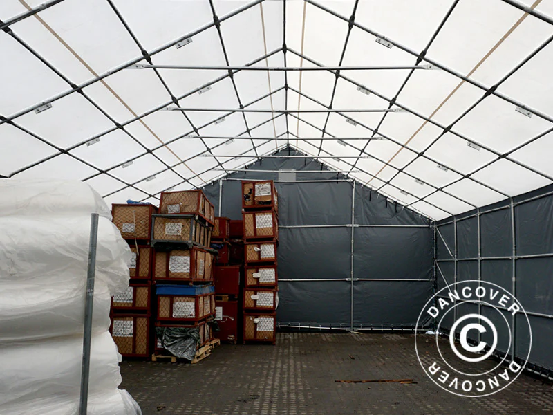 Telthall Titanium 8x9x3x5m, Hvit/Grå - Image 9